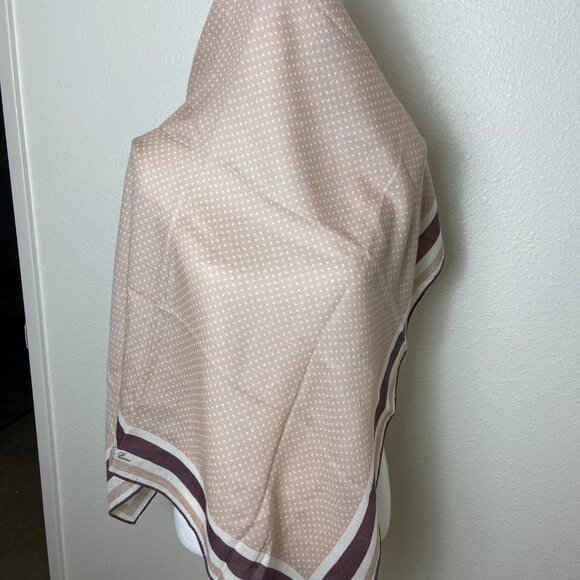 NWT Authentic Loro Piana Cashmere Silk Square Scarf Polka Dot - Picture 12 of 16